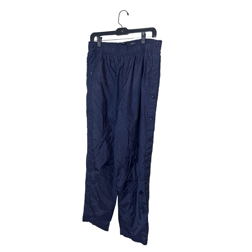 USA Pants Mens Large Blue Olympic Tearaway Snap Side Track Warm Up USA Olympic